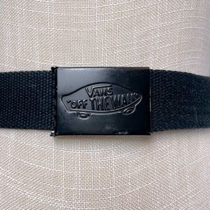 Black Vans Clip Belt